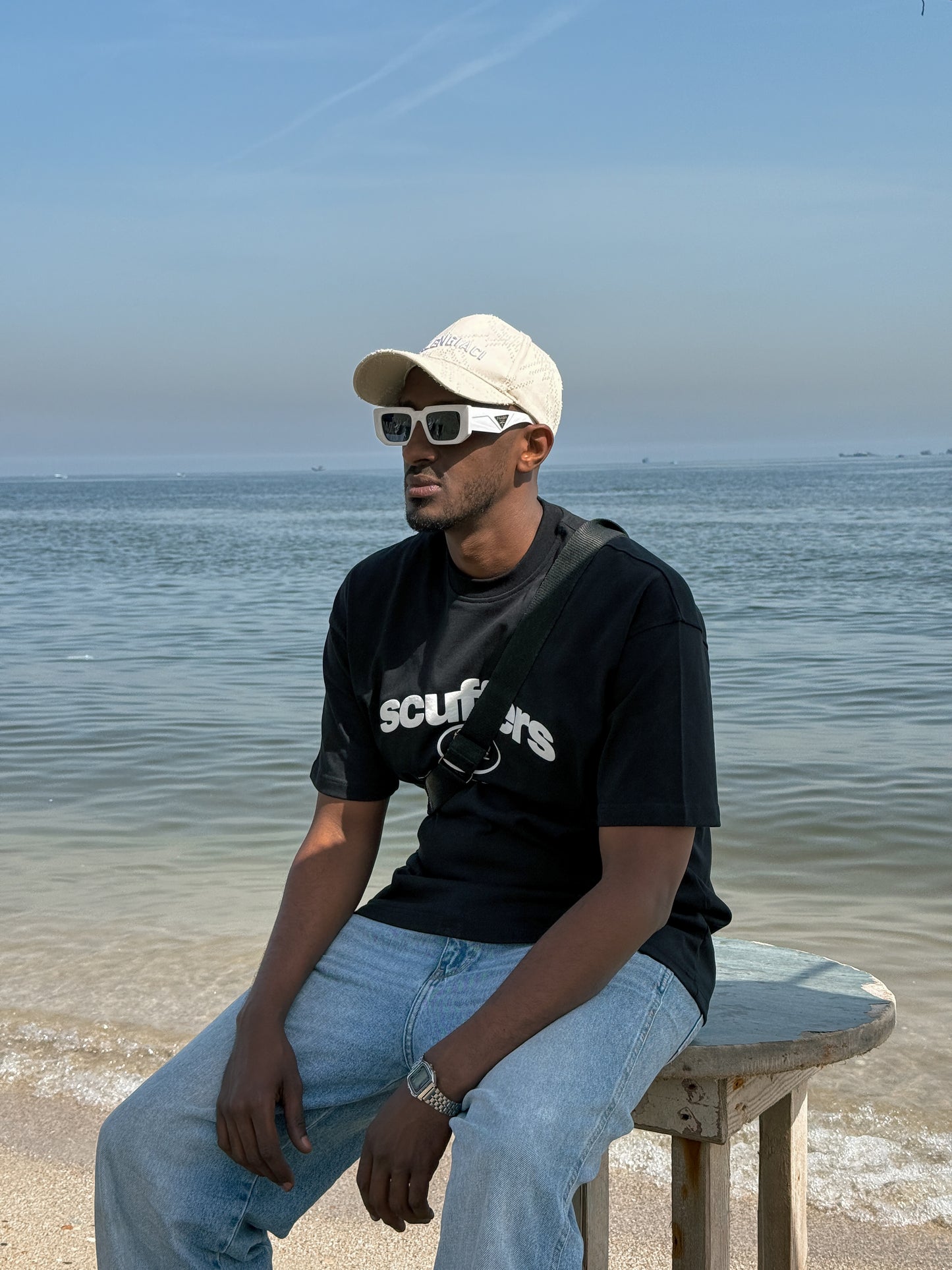(BLACK) Coastal Oversized T-Shirt