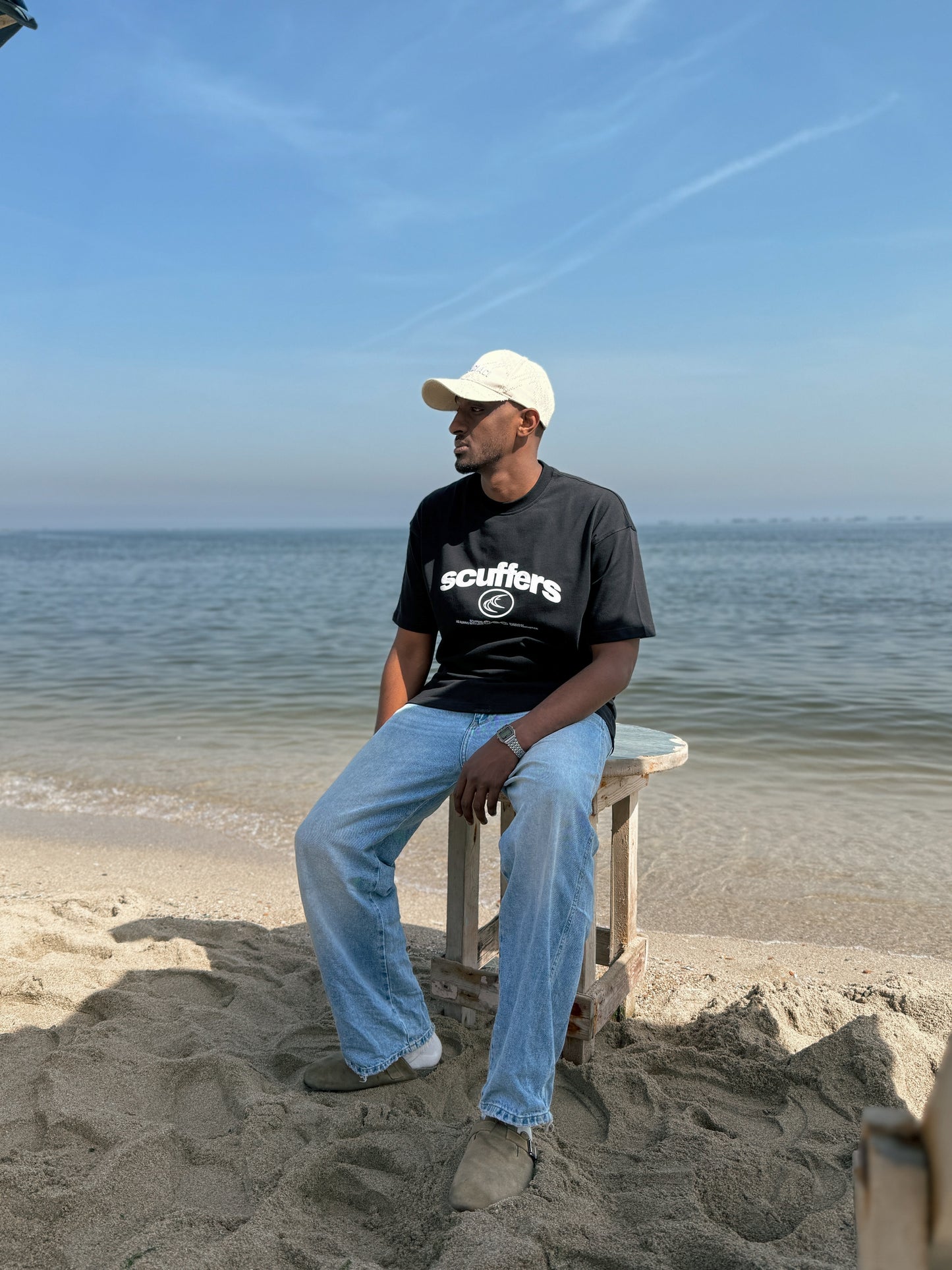 (BLACK) Coastal Oversized T-Shirt