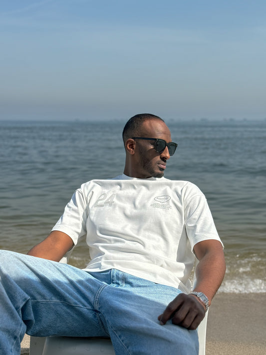 (WHITE) Relaxed Fit Oversized T-Shirt