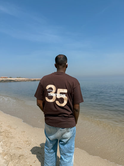 (Brown) Essential Oversized T-Shirt