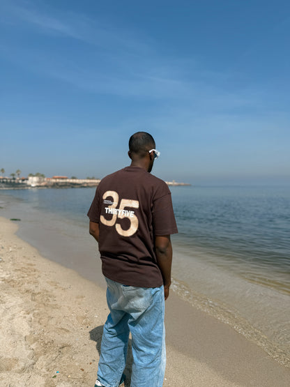 (Brown) Essential Oversized T-Shirt