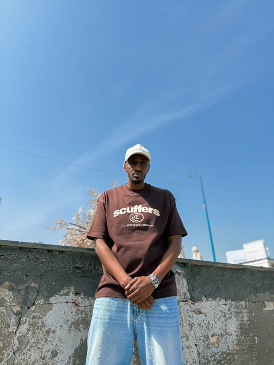 (BROWN) Coastal Oversized T-Shirt