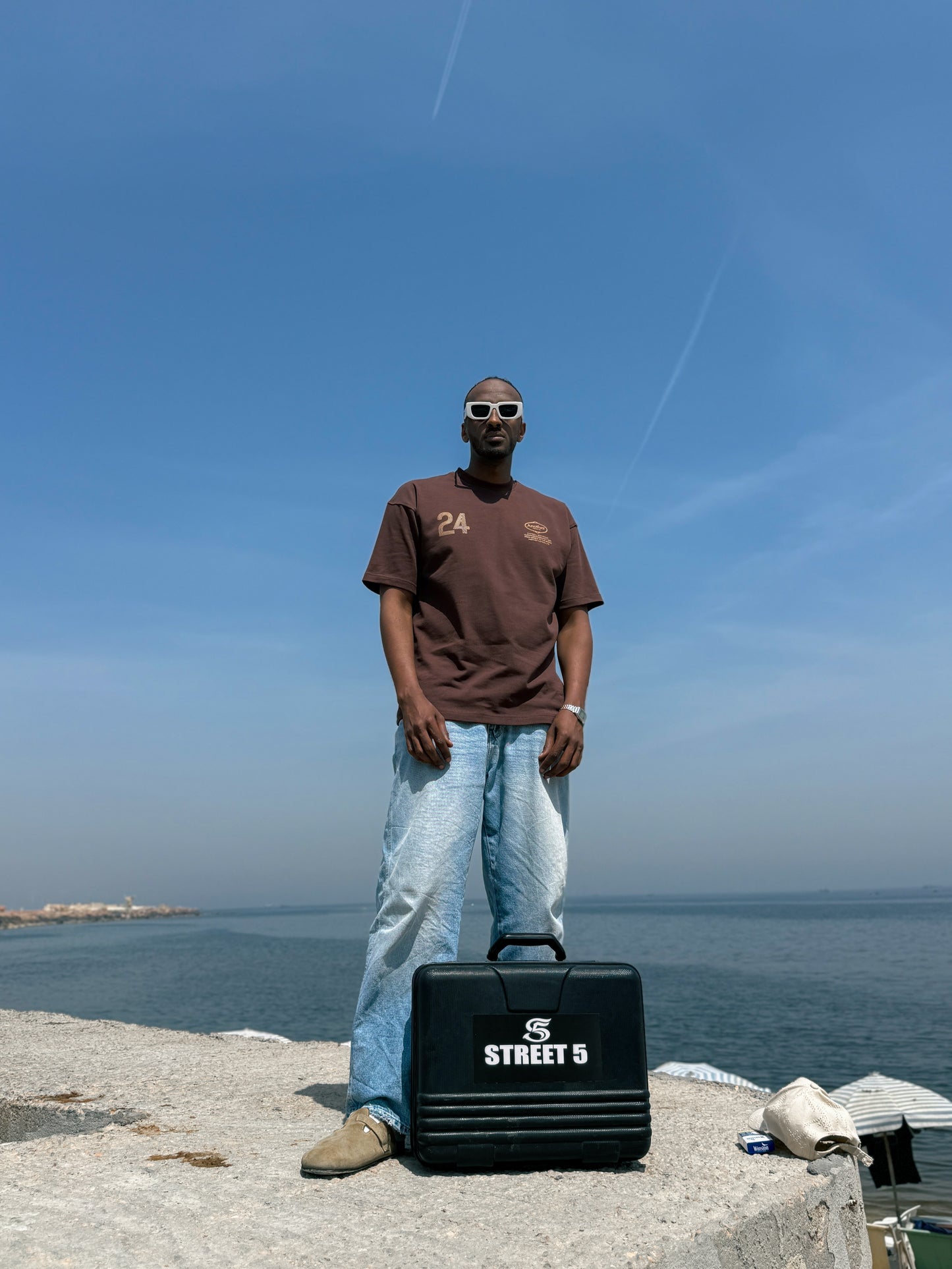 (BROWN) Relaxed Fit Oversized T-Shirt