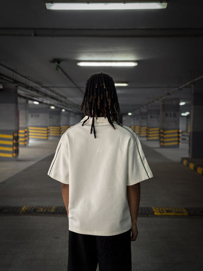 (WHITE)BRN Studio Boxy Cropped Polo