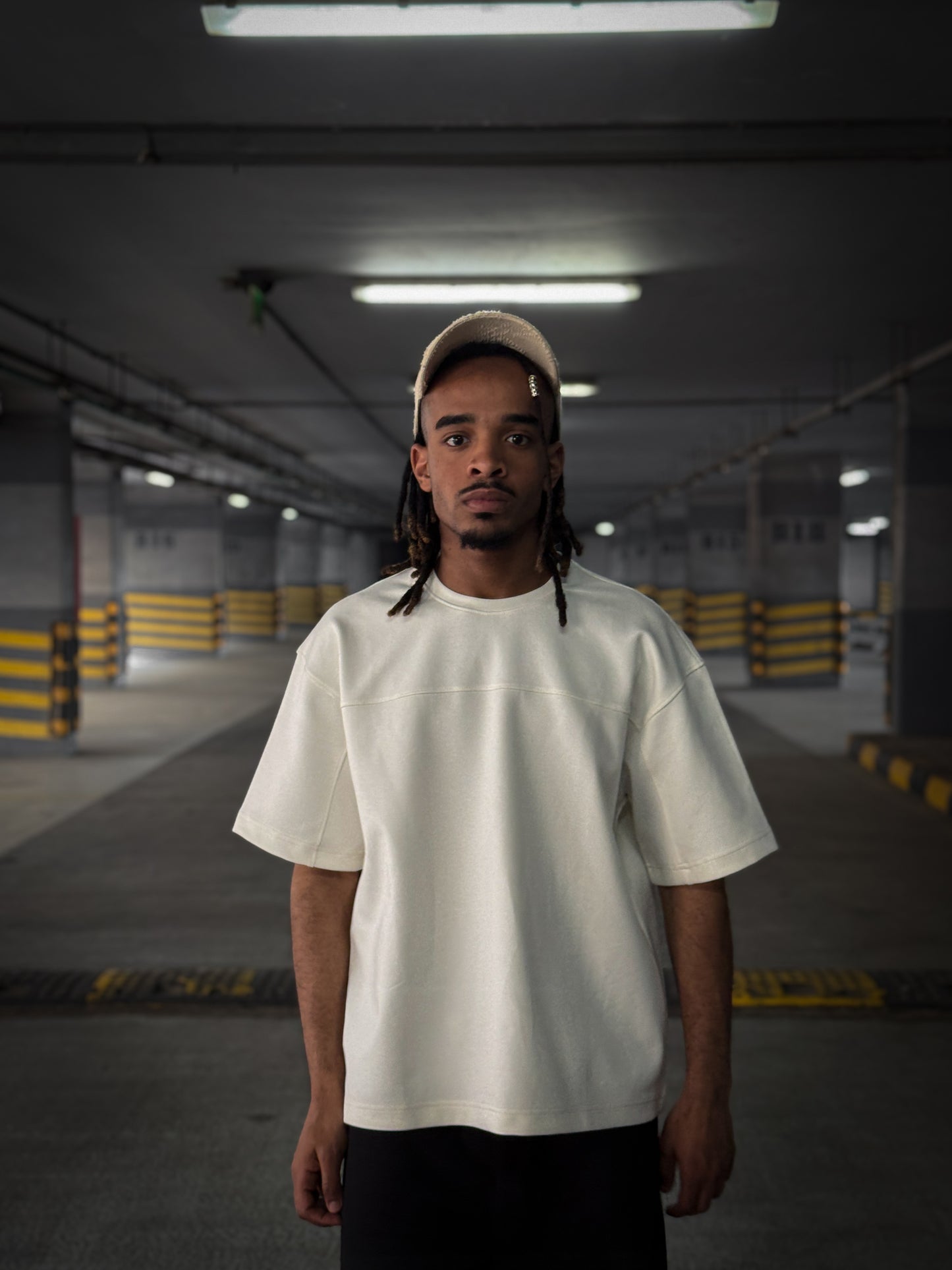 (WHITE) The Horizon Oversized Boxy Tee
